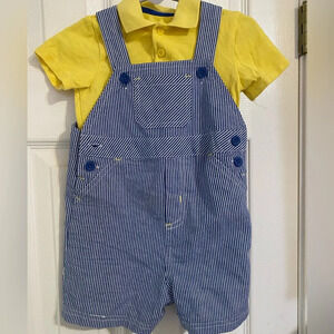 Little Me Shortalls Outfit